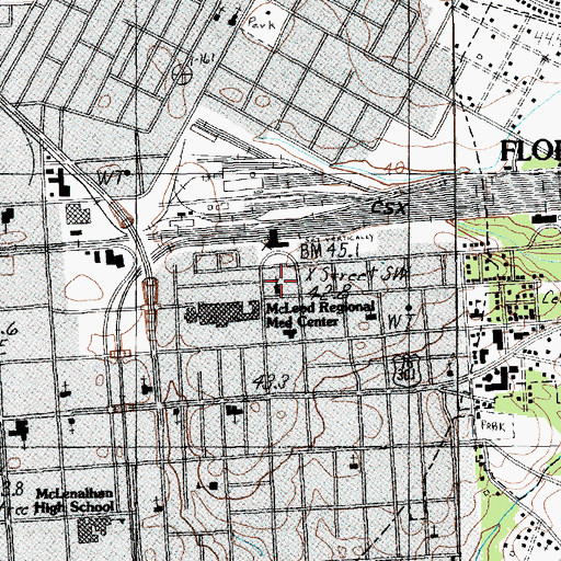 Topographic Map of Highway Church of Christ, SC