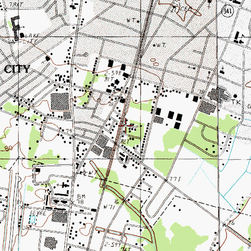 Topographic Map of Holiness Church (historical), SC