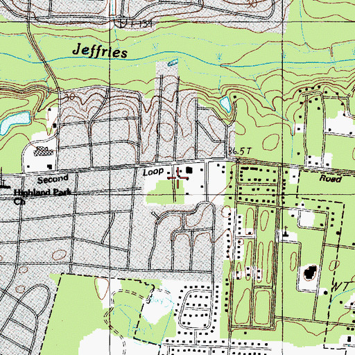 Topographic Map of Huntington Place, SC
