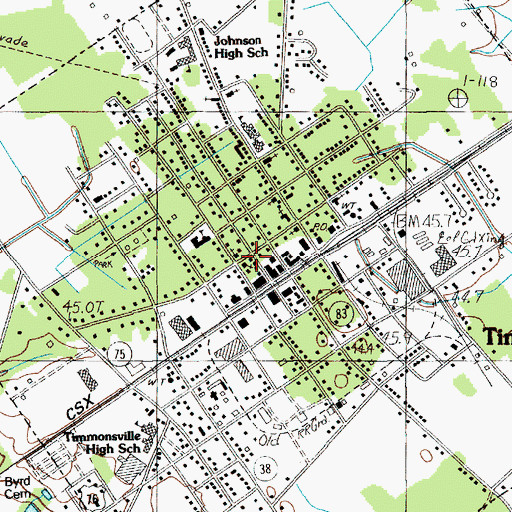 Topographic Map of Jehovah Church of Christ, SC