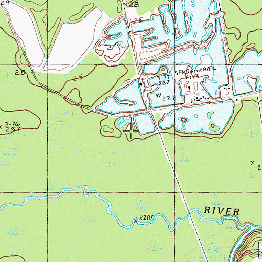 Topographic Map of Johnson Cemetery, SC