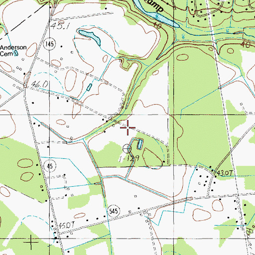 Topographic Map of Kelly Farms, SC