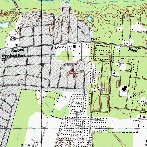 Topographic Map of Kirkwood, SC