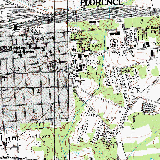 Topographic Map of Levy Park, SC