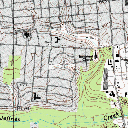 Topographic Map of Lucas Park, SC