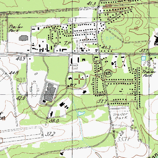 Topographic Map of Malibu, SC
