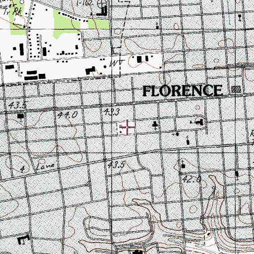 Topographic Map of Maple Park, SC