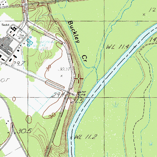 Topographic Map of Mars Bluff, SC