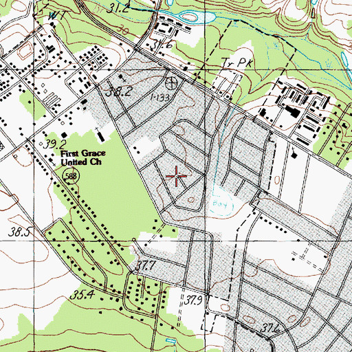 Topographic Map of Mayfair, SC