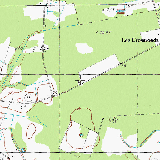 Topographic Map of East Lake City Holiness Church, SC