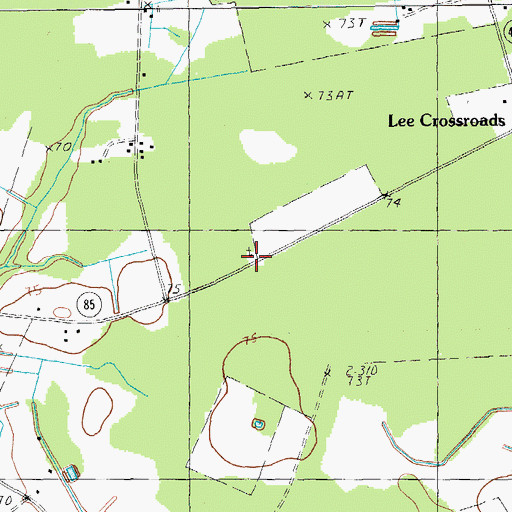 Topographic Map of McCutcheon School (historical), SC