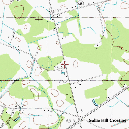 Topographic Map of Morris School (historical), SC