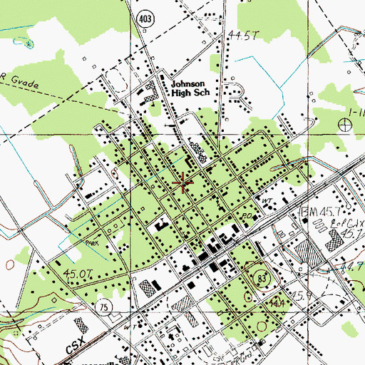 Topographic Map of Mount Calvary Apostolic Church, SC
