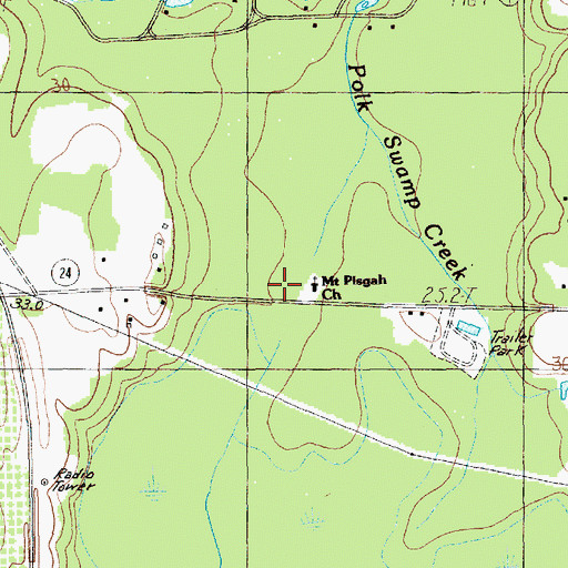 Topographic Map of Mount Pisgah Church, SC