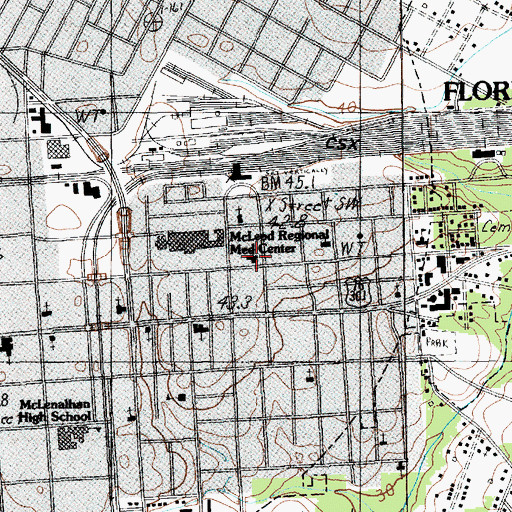 Topographic Map of Mount Zion African Methodist Episcopal Church, SC