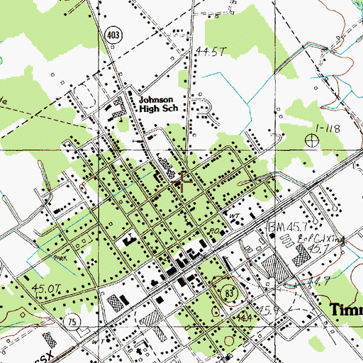 Topographic Map of Mount Zion African Methodist Episcopal Church, SC