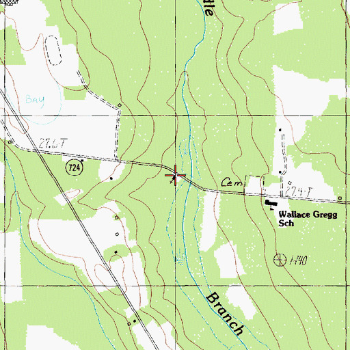 Topographic Map of Mount Zion Church, SC