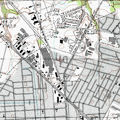Topographic Map of New Zion Baptist Church, SC
