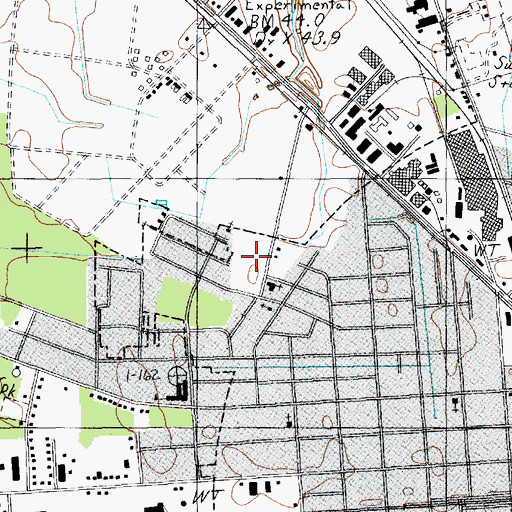 Topographic Map of Northwest Community Park, SC
