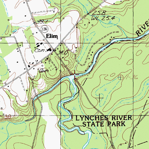 Topographic Map of Old Saw Mill Ferry (historical), SC