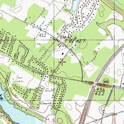 Topographic Map of Pineneedles, SC