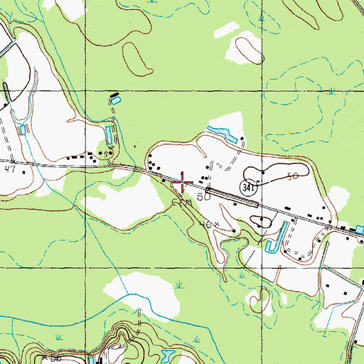 Topographic Map of Powell Cemetery, SC