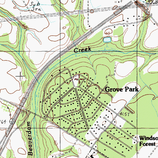 Topographic Map of Revell Park, SC