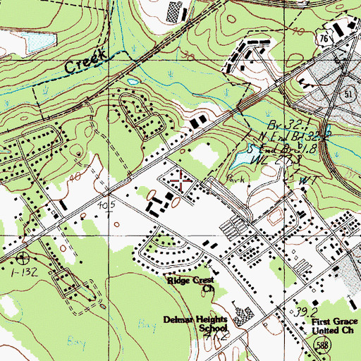Topographic Map of Rose Hill, SC