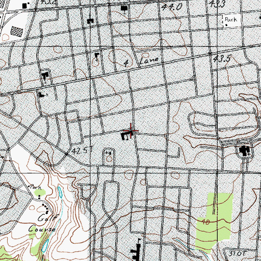 Topographic Map of Royall Elementary School, SC