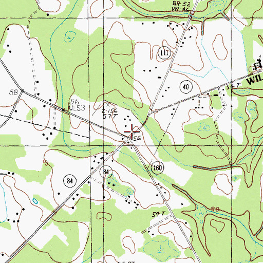 Topographic Map of Saint Johns Church (historical), SC