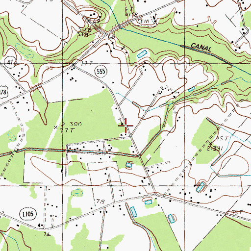Topographic Map of Saint Paul School (historical), SC