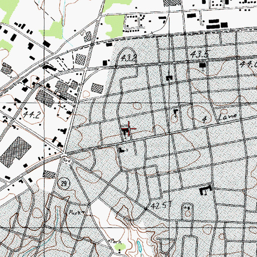 Topographic Map of Saint Paul United Methodist Church, SC
