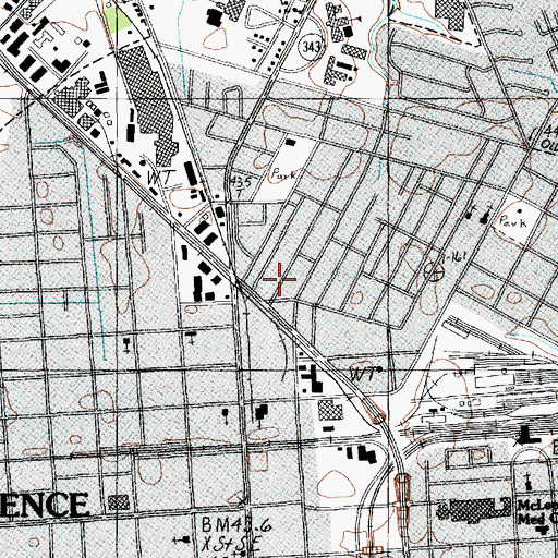 Topographic Map of Saint Peters Holiness Church (historical), SC