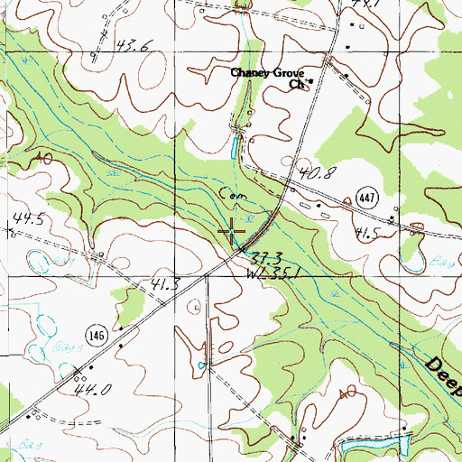Topographic Map of Scotts Mill (historical), SC