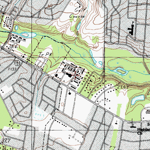 Topographic Map of Sweetbriar, SC