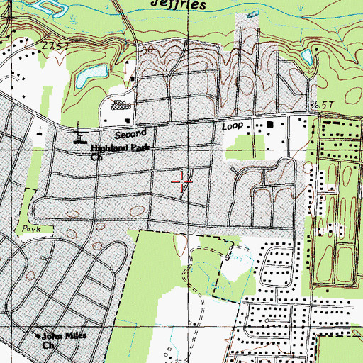 Topographic Map of Tarleton Estates, SC