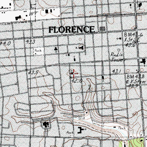 Topographic Map of Beth Israel Congregation, SC