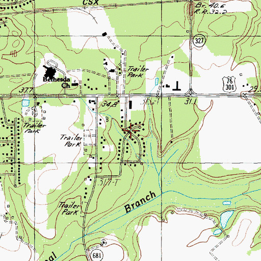 Topographic Map of Tremont Terrace, SC