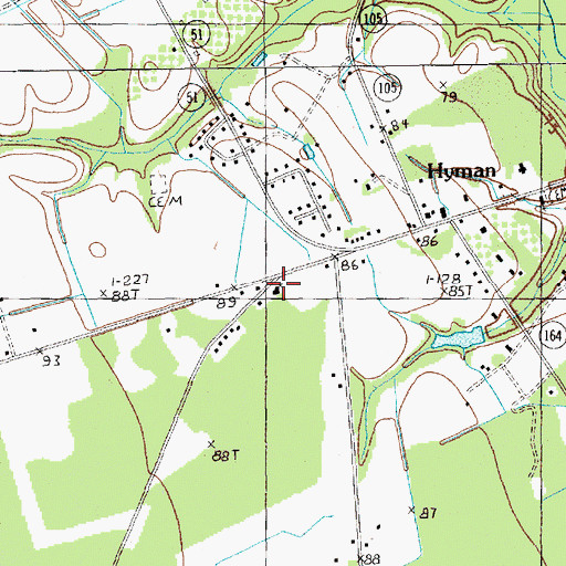 Topographic Map of Trinity African Methodist Episcopal Church, SC