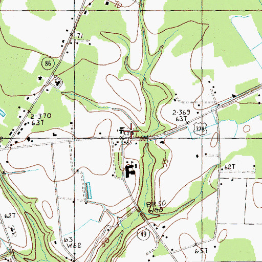 Topographic Map of Union Cemetery, SC