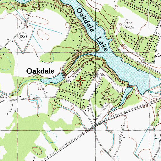 Topographic Map of Village Green, SC