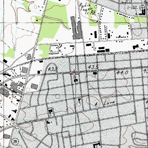 Topographic Map of Wesleyan Methodist Church (historical), SC