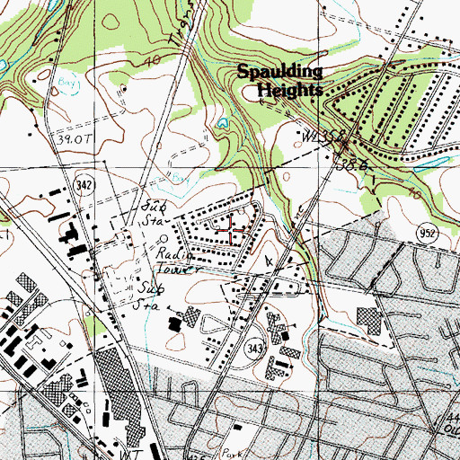 Topographic Map of Williams Heights, SC