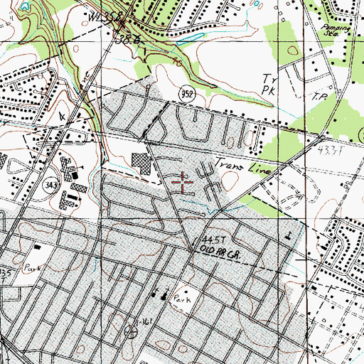 Topographic Map of Wilson Heights, SC