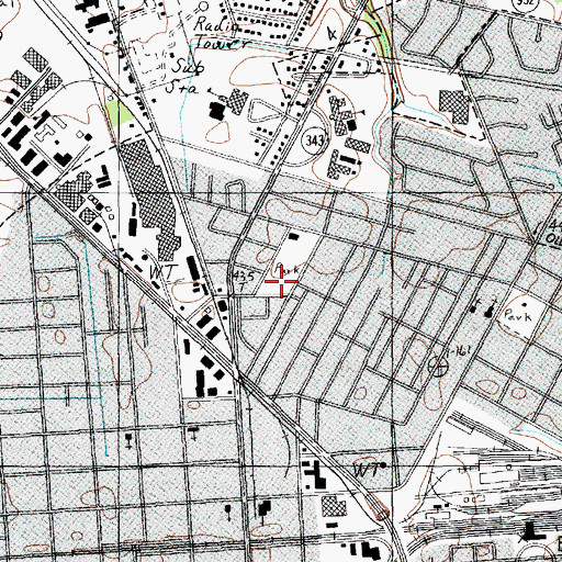 Topographic Map of Wilson Junior High School (historical), SC