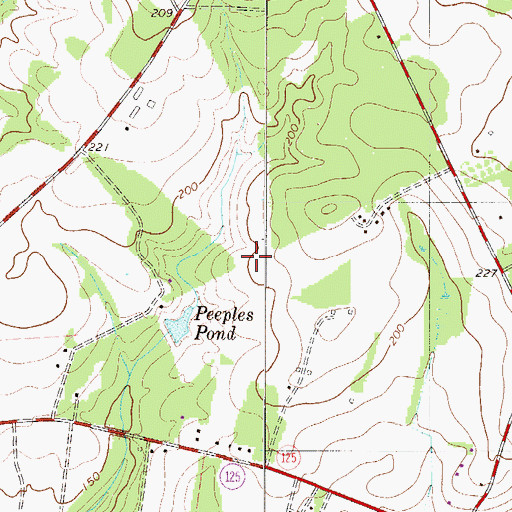 Topographic Map of Dunbar School (historical), SC