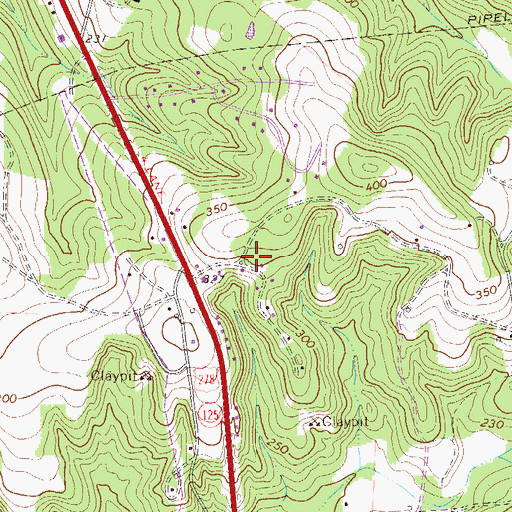 Topographic Map of Freetown School (historical), SC