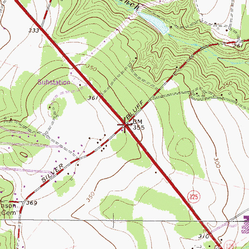 Topographic Map of Murray Store (historical), SC