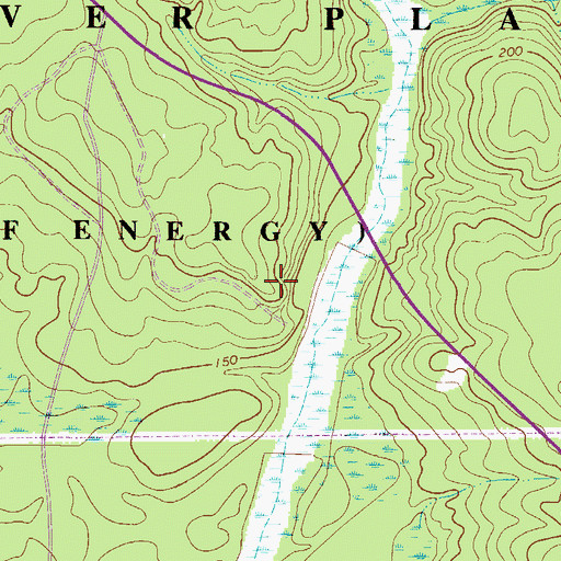 Topographic Map of Parks Church (historical), SC