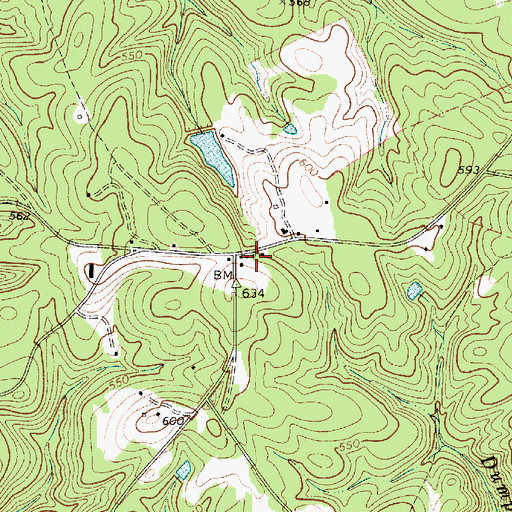 Topographic Map of Saint Marys Church (historical), SC